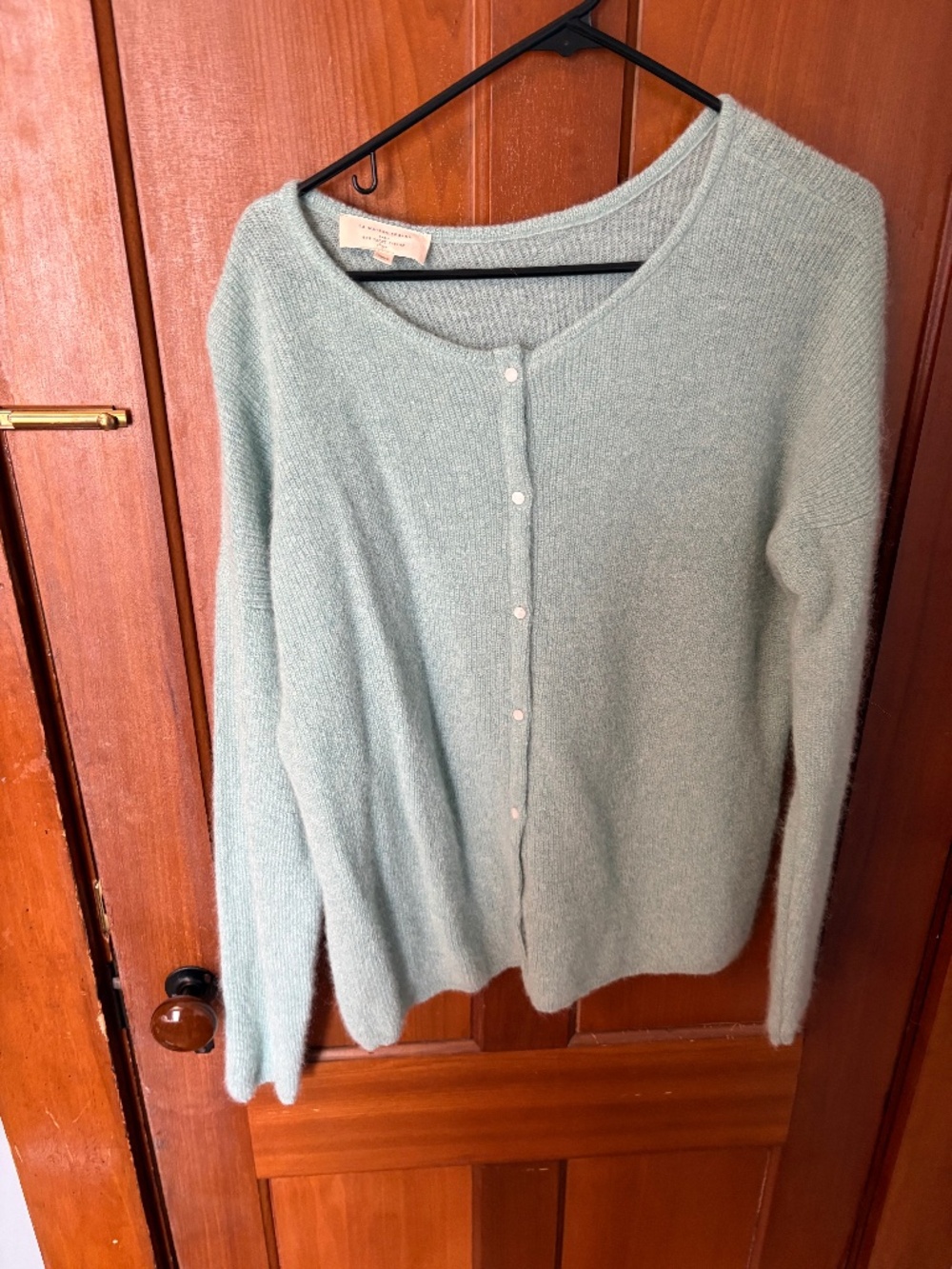 Sezane teal mint green GASPARD CARDIGAN XXXL